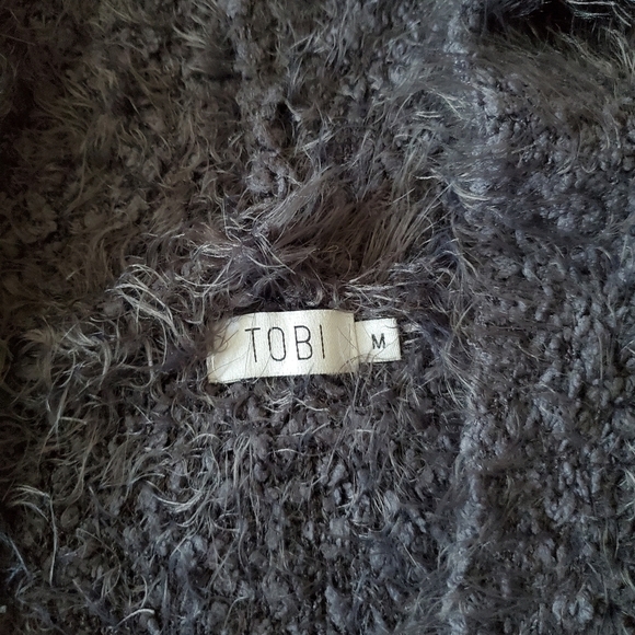 Tobi Feria Cardigan Hoodie Size Medium - Picture 5 of 6